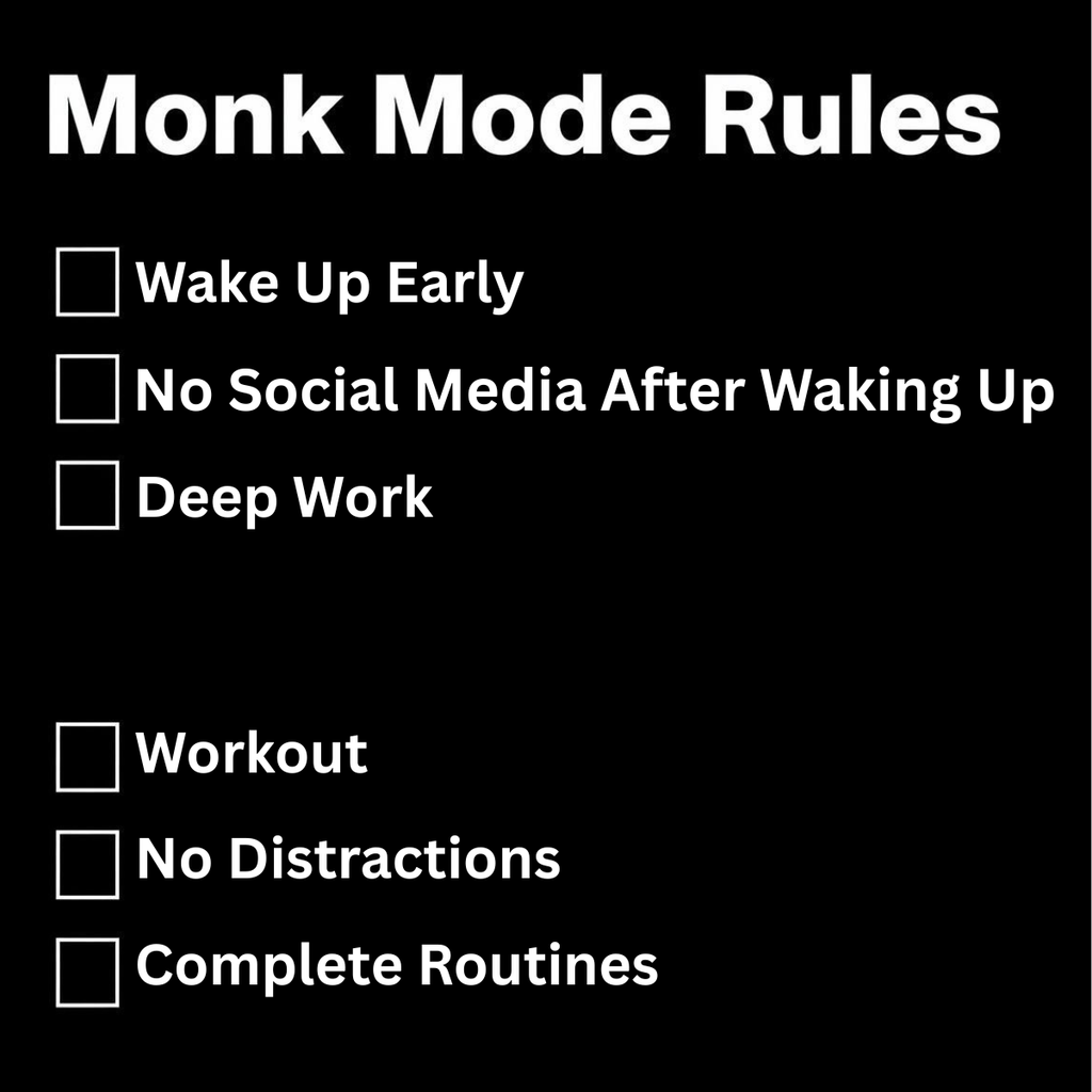 Monk Mode System™ 2.0 - 30 Days to Discipline